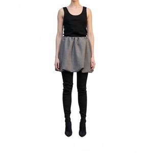 NEW HERSKIND evans mini balloon skirt in dark grey